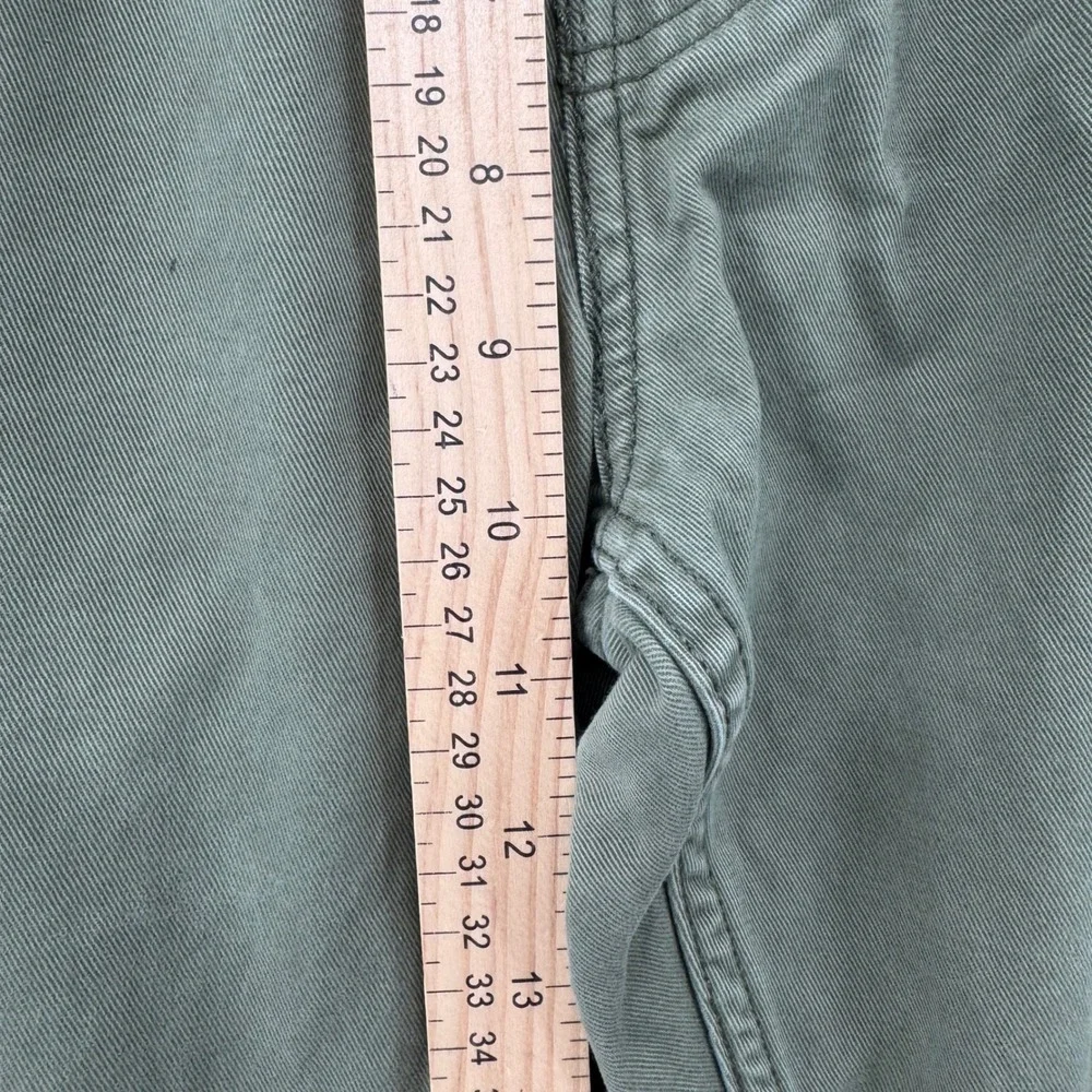 Levis 514 Straight Fit Pants Mens 36x34 Olive Green Cotton Twill Trousers